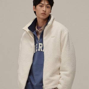 [커버낫] 스탠카라 리버시블 쉐르파 자켓 아이보리 CO2403JK20