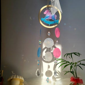 동화 감성 메리고라운드 썬캐쳐 자개 모빌 아이 방꾸미기, 앨리스 아뜰리에