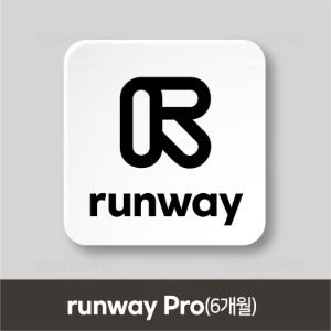 [런웨이 프로 : 라이선스 6개월 1유저] runway Pro