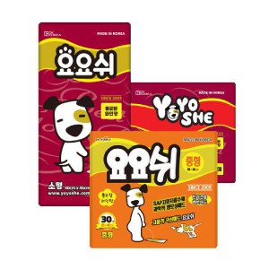 요요쉬 플로랄와인향 강아지 배변패드 6개 300매 세트 소형 중형 대형 세트