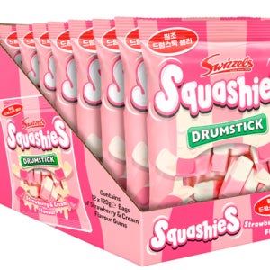 스위즐스 스쿼시 드럼스틱 딸기크림 120g