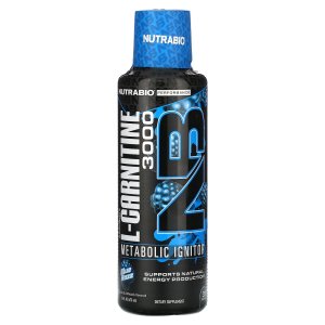 NutraBio LeanShots <b>l-카르니틴 3000 블루 라즈</b> 맛 473ml(16fl oz) 117153