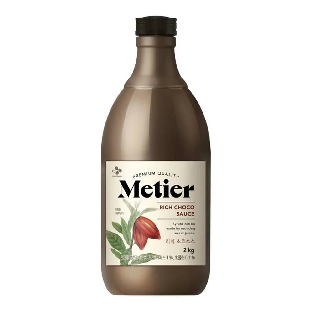 CJ 메티에 리치초코소스 2kg 홈카페 커피시럽 아이스티 커피향 탕비실