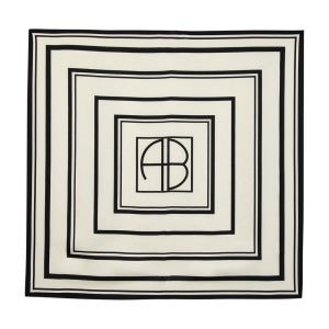 애니빙 욕 모노그램 스카프 실크 프린팅 York Monogram Scarf Silk Printed A 12 11019 MTL73