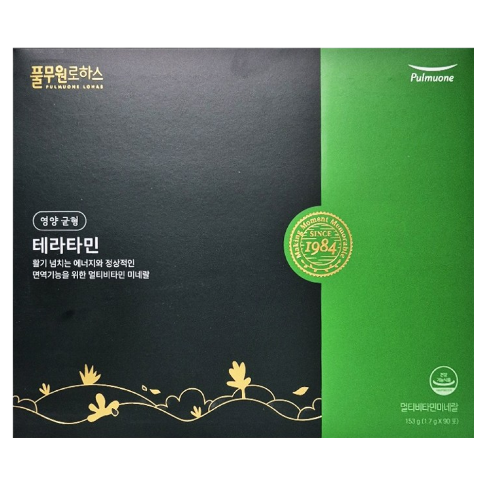 <b>풀무원로하스</b> 테라타민(3개월분) +5만원 상당 병원용 재생크림 증정  1박스  153g