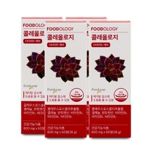 푸드올로지 콜레올로지 600mg x 60정 X 4박스 I