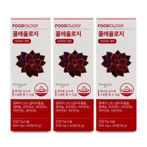 푸드올로지 콜레올로지 600mg x 60정 X 3박스 I