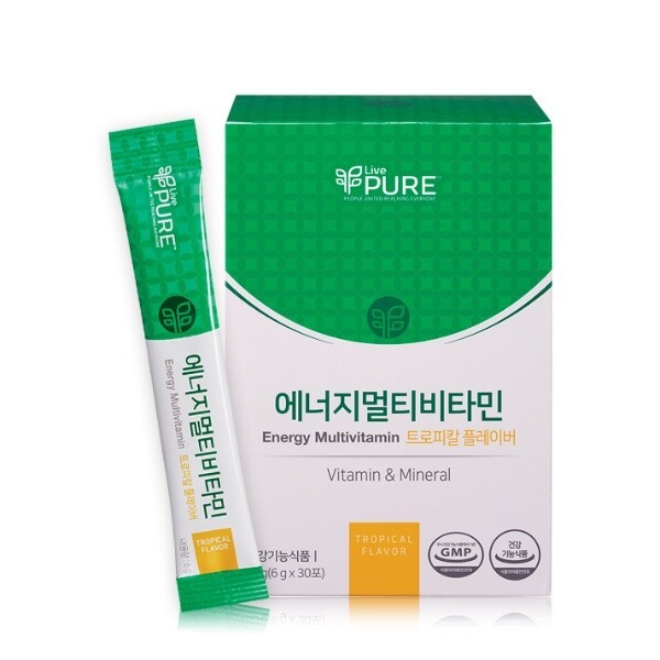 리브퓨어 <b>에너지멀티비타민 열대과일맛</b> (<b>6g</b> X 30포)