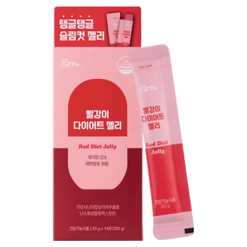 GRN <b>탄수화물</b> 컷 빨강이 다이어트 젤리 쾌변+혈당 케어 석류맛  280g  1개