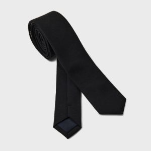 [유니온블루] [DESK] WOOL SLIM TIE [BLACK] UNION-ACC03BK