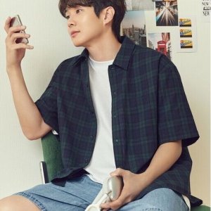 [롯데백화점] 프로젝트M 남성 시어서커 반팔셔츠 EPE2WC1388 LE1217151800