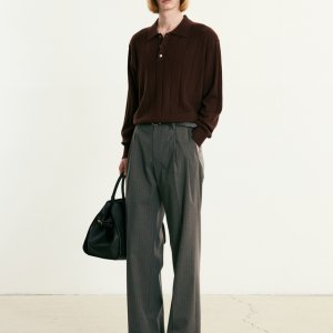 [티엔지티] Pin Stripe Wide Pants (Grey) TNPA5F103G2