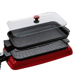 대원 마블 코팅 전기 고기불판 그릴팬+전골팬 테이블 콤비 그릴 DWP-330