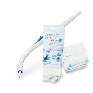 [한아름리빙] 일회용 위생 변기클리너세트+교체용 클리너 12개입 1세트_7606