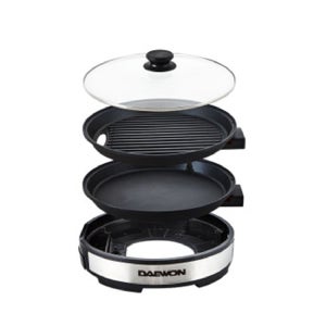 대원 4중 코팅 전기 원형 그릴팬+전골팬 홈스마트콤비그릴 DW-CP320