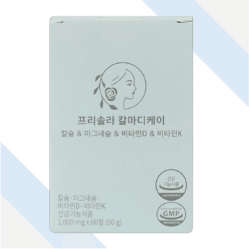 <b>프리솔라</b> 칼마디<b>케이</b> 60정 칼슘 마그네슘 <b>비타민</b>D <b>비타민K</b> 임산부