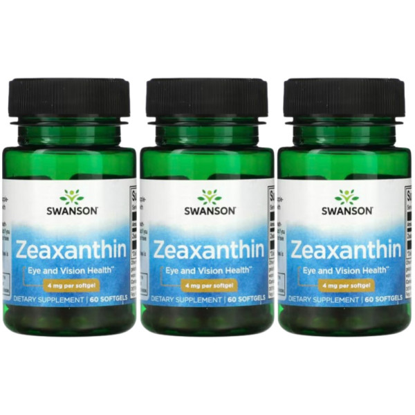 스완슨 제아잔틴 <b>Zeaxanthin</b> 4mg 60정 3개