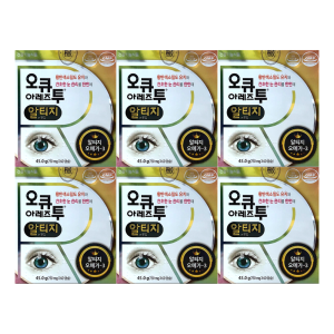 <b>태준제약</b> 오큐아레즈투알티지 750mg X 60캡슐 6박스 루테인 <b>지아잔틴</b> 오큐아레즈 투알티지 오메가3 영양제