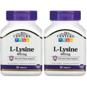 21세기센트리 L-<b>라이신</b> Lysine 600mg 90정 2개