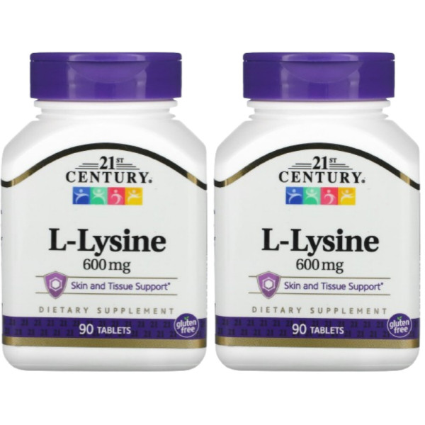 21세기센트리 L-<b>라이신</b> Lysine 600mg 90정 2개
