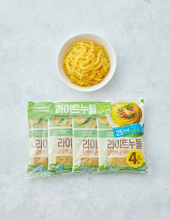 풀무원 라이트 누들 단호박 곤약면 제품 이미지