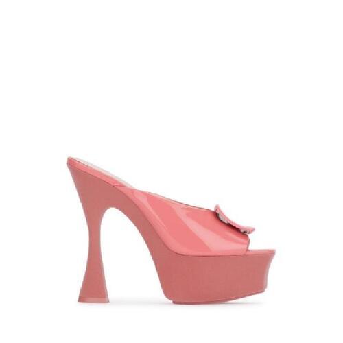 roger vivier 커브드 버클 플랫폼 샌들힐 1116153