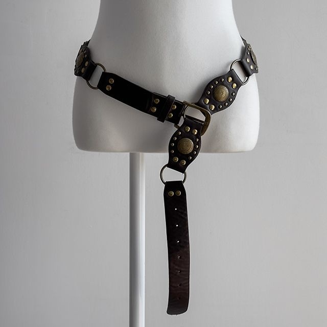 라이니 보헤미안 빈티지 스터드 히피벨트 ac-9665c