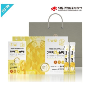 <b>대동고려삼</b> 홍삼 진액 농축액 스틱 면역력 피로 기력회복 <b>기억력</b> 업 솔루션 건강기능식품