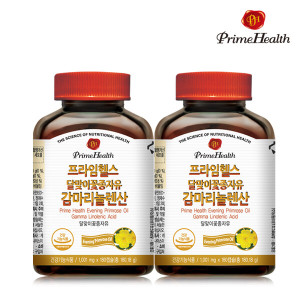 <b>어바틀오브네이처</b> 프라임헬스 캐나다 <b>달맞이꽃종자유</b> <b>감마리놀렌산</b> 180캡슐X2병 6개월분