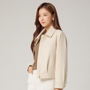 [클라비스]조직감 집업 자켓 CVJKE4905M