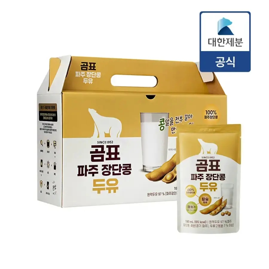 곰표 파주 장단콩 두유 성분 분석