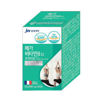 JW중외<b>제약</b> 메가 <b>비타민B12</b> 프리미엄  300mg x 60정, 1개