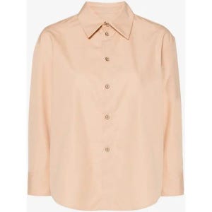 질샌더 셔츠 블라우스 J02DL0002J45002 259 LIGHT BRONZE BROWN 여성