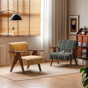 플래지어 노르만 레트로 1인용 라운지 소파