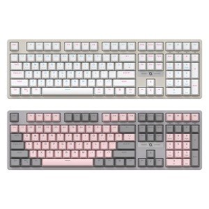 COX CK580 교체축 게이밍 기계식 그레이&핑크 (청축)