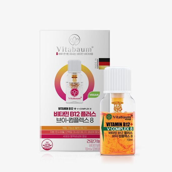 <b>비타바움 비타민</b>B12플러스 브이 컴플렉스 8 (12병입) (12일분)