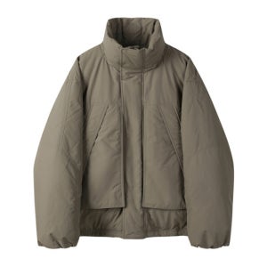[커스텀멜로우][CUSTOMELLOW]Beige Highneck Down Bomber(CWUAW24881BEX)