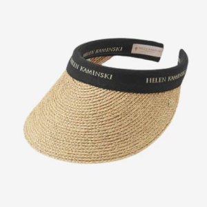 헬렌카민스키 비앙카 바이저햇 내추럴 블랙로고 HAT50265 NATURAL