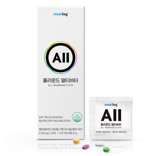 <b>메디로그</b> 올라운드 멀티비타 30p  63g  9개