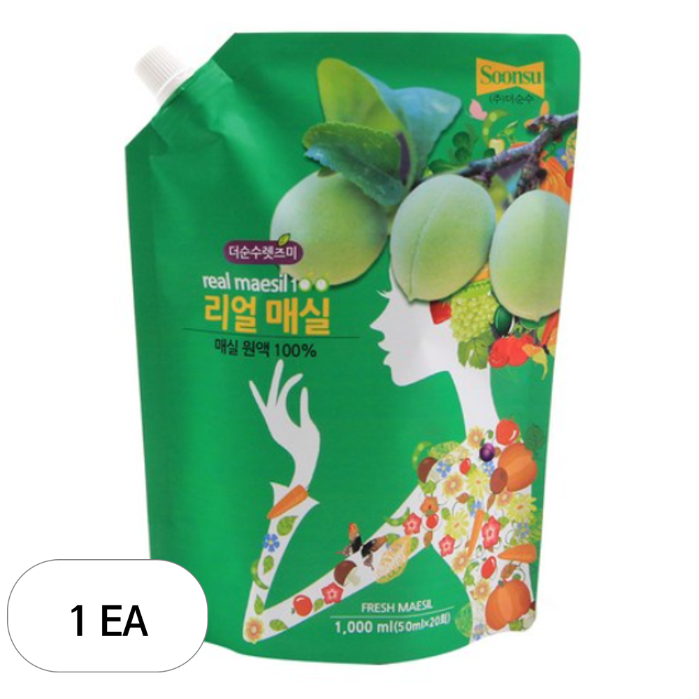 <b>더순수렛츠미</b> 리얼 매실 원액  1L  1개