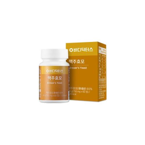 <b>바디닥터스 맥주효모</b> 1박스(750mg x 60정) 100% 국내산