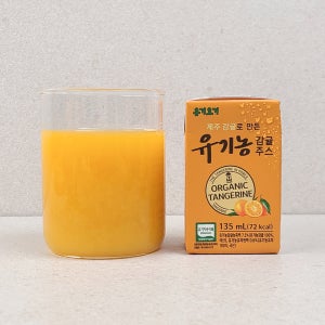 달콤 상큼 유기농 감귤주스 135ml 24개