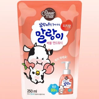 다이소 샤워메이트 퓨어버블 핸드워시리필 피치 향 250 ml 1064487 제품 썸네일