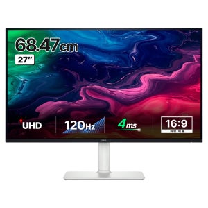 델 S2725QC 4K UHD 27인치 모니터 IPS 120Hz USB-C 65W PD  3년 무상보증 스피커 피벗 맥북 맥용 사무용 게이밍