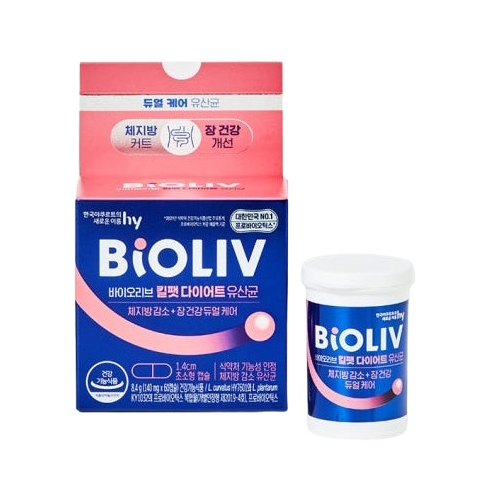 바이오리브 킬팻 다이어트 유산균 140mg x 60캡슐, 1개