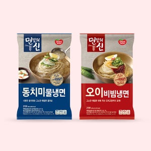 동원 면발의신 냉면(2인) 2종(동치미물,오이비빔) x 3개 (총6개)