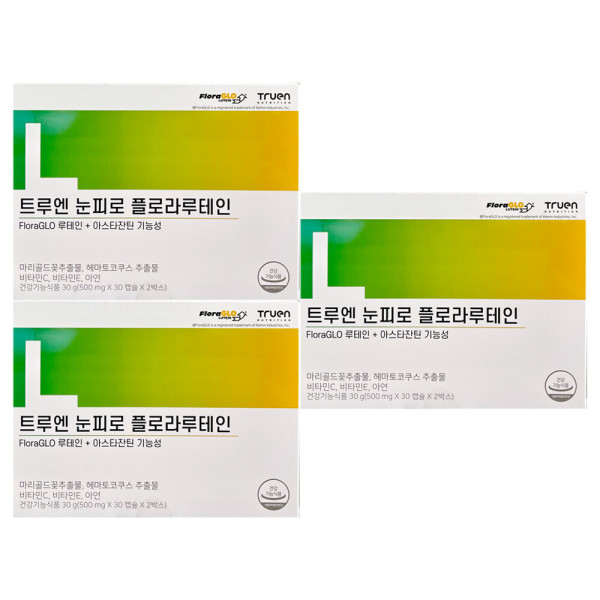 트루엔 트루엔 눈피로 플로라<b>루테인</b> 500mg x 60캡슐 3개 / 써클