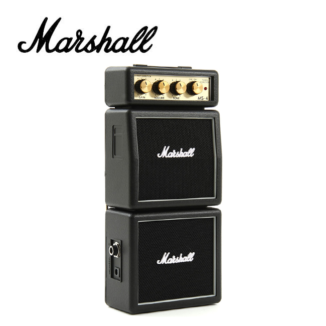 Marshall 마샬 Marshall 휴대용 미니앰프 MS-4 어댑터 배터리 미포함 1개