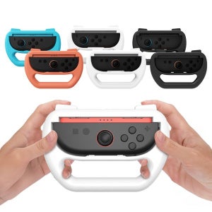 [업마켓] 닌텐도 스위치2 핸들 조이콘2 마리오카트 레이싱휠 아키토모 2P세트_m20250605c4ebf6bbd