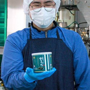 [선해수산] 신안 초사리 곱창돌김 짜지않은 캔김 22g 4캔